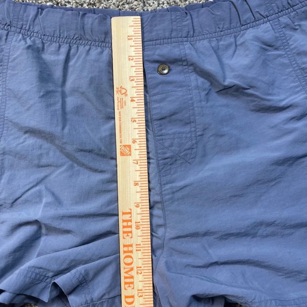 Tommy Bahama Men's Medium Blue‎ Nylon Cargo Shorts Elastic Waist Lined
